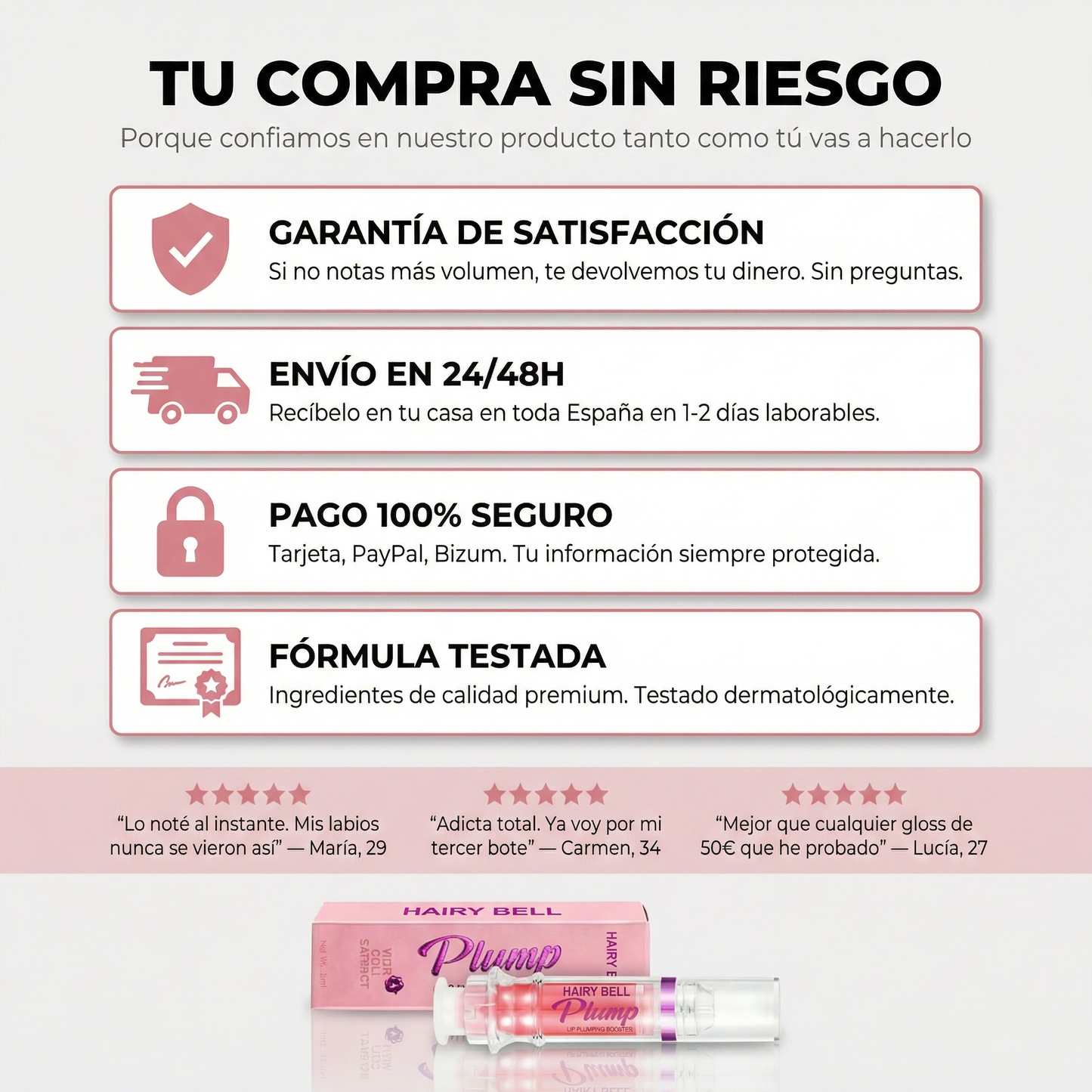 Plump® Volumenizador Labial con Ácido Hialurónico