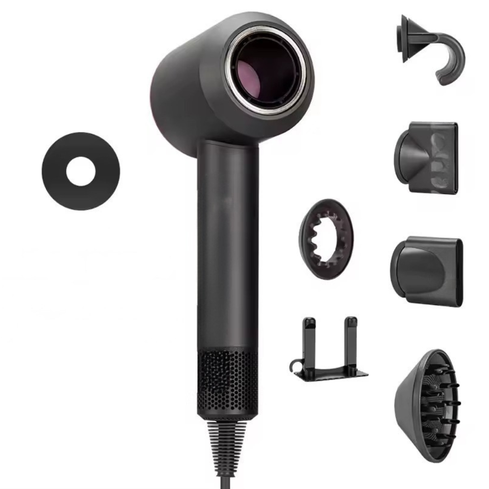 Secador de Pelo Profesional Iónico de Última Generación con 6 Accesorios